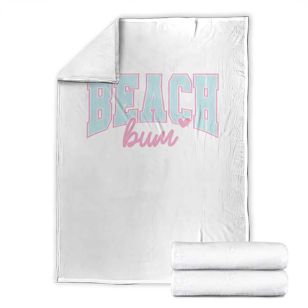 Beach Bum Throw Blanket Summer Vacation Beach Lovers