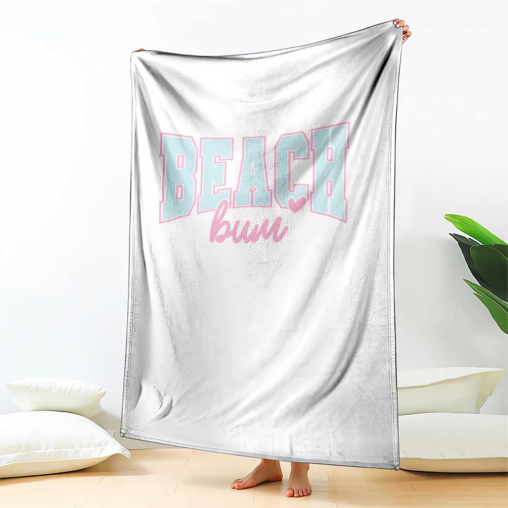 Beach Bum Throw Blanket Summer Vacation Beach Lovers