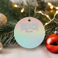 Beach Bum Ceramic Ornament Summer Vacation Beach Lovers