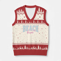 Beach Bum V-Neck Knit Sweater Vest Summer Vacation Beach Lovers