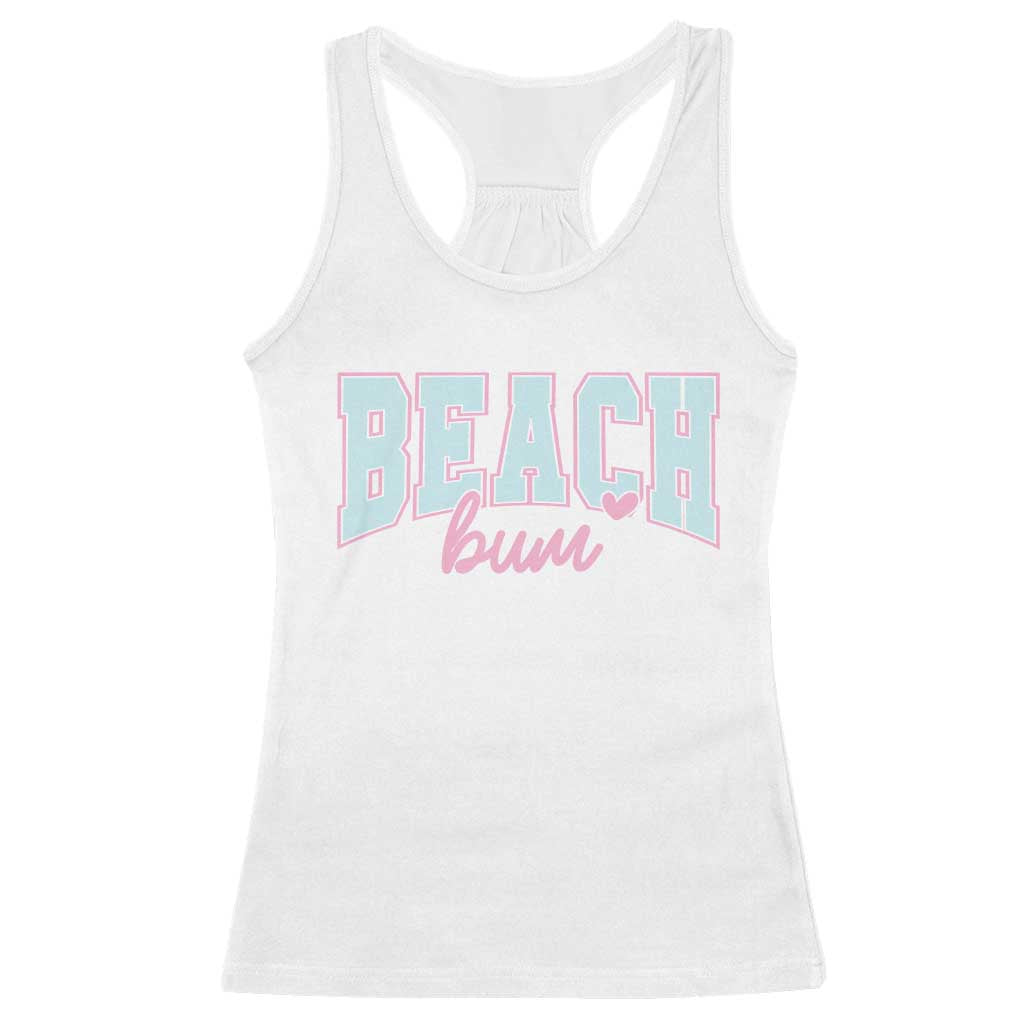 Beach Bum Racerback Tank Top Summer Vacation Beach Lovers