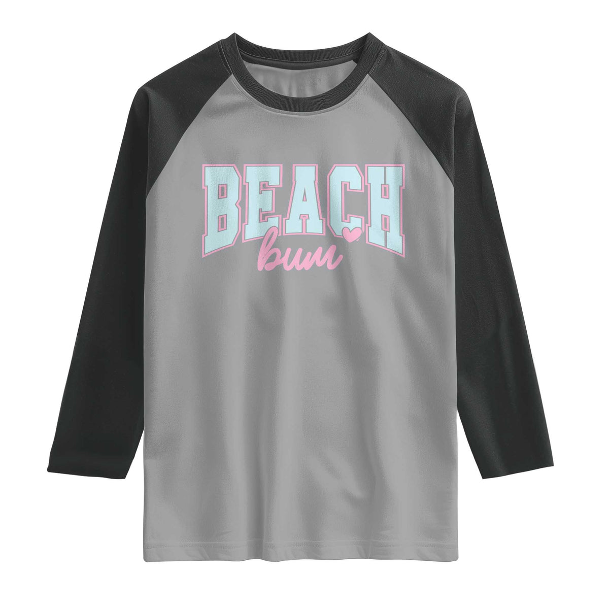 Beach Bum Raglan Shirt Summer Vacation Beach Lovers
