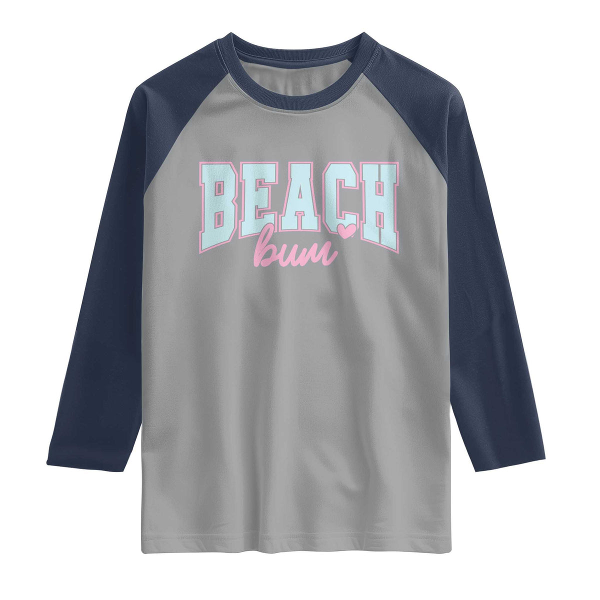 Beach Bum Raglan Shirt Summer Vacation Beach Lovers