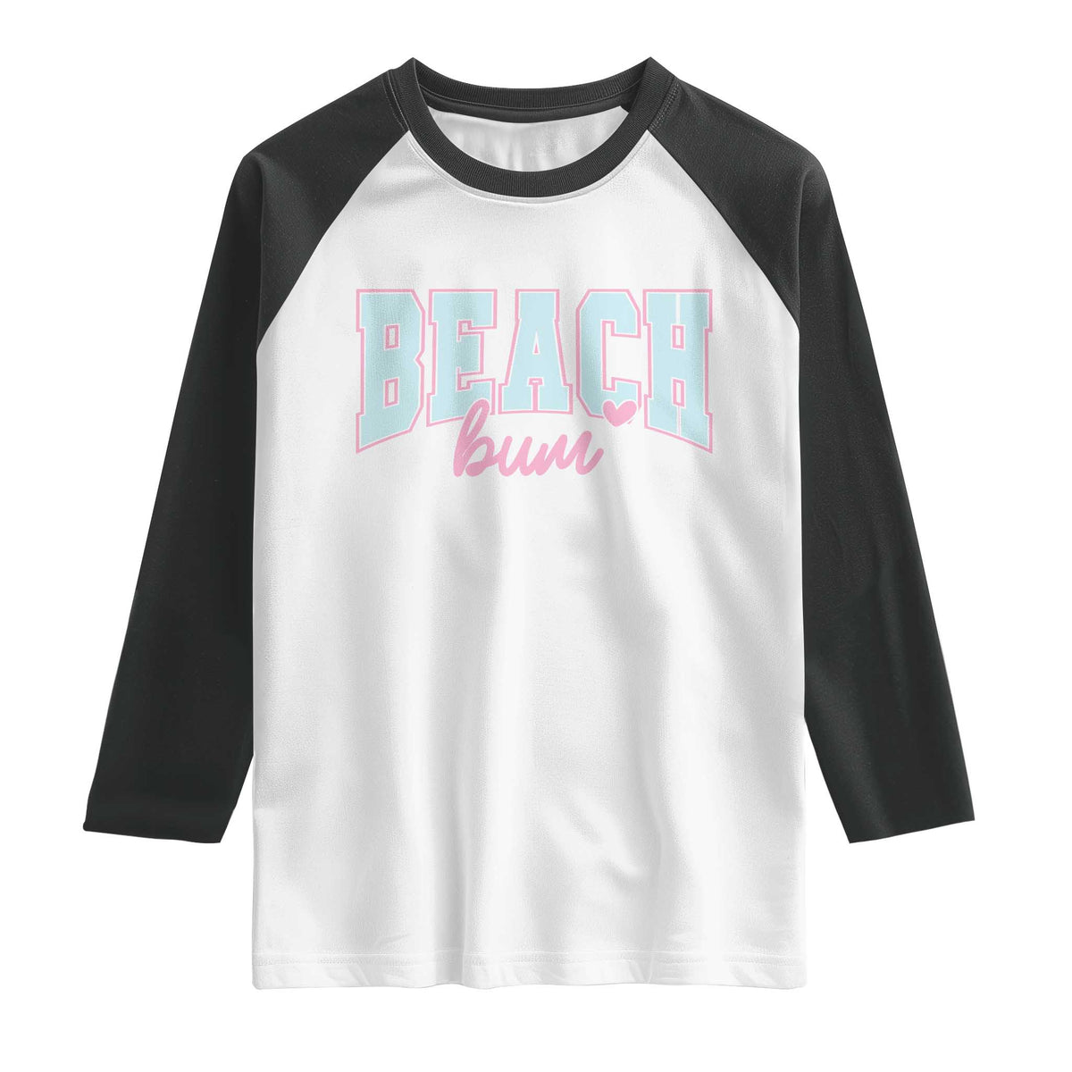 Beach Bum Raglan Shirt Summer Vacation Beach Lovers