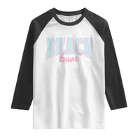Beach Bum Raglan Shirt Summer Vacation Beach Lovers