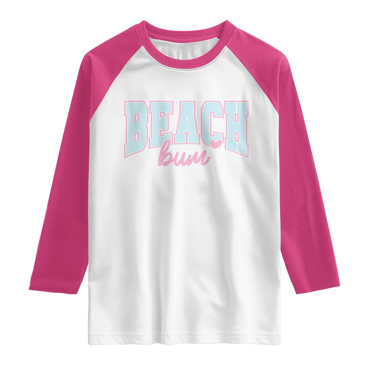 Beach Bum Raglan Shirt Summer Vacation Beach Lovers
