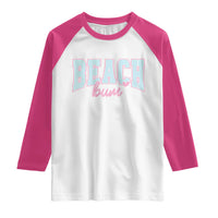 Beach Bum Raglan Shirt Summer Vacation Beach Lovers