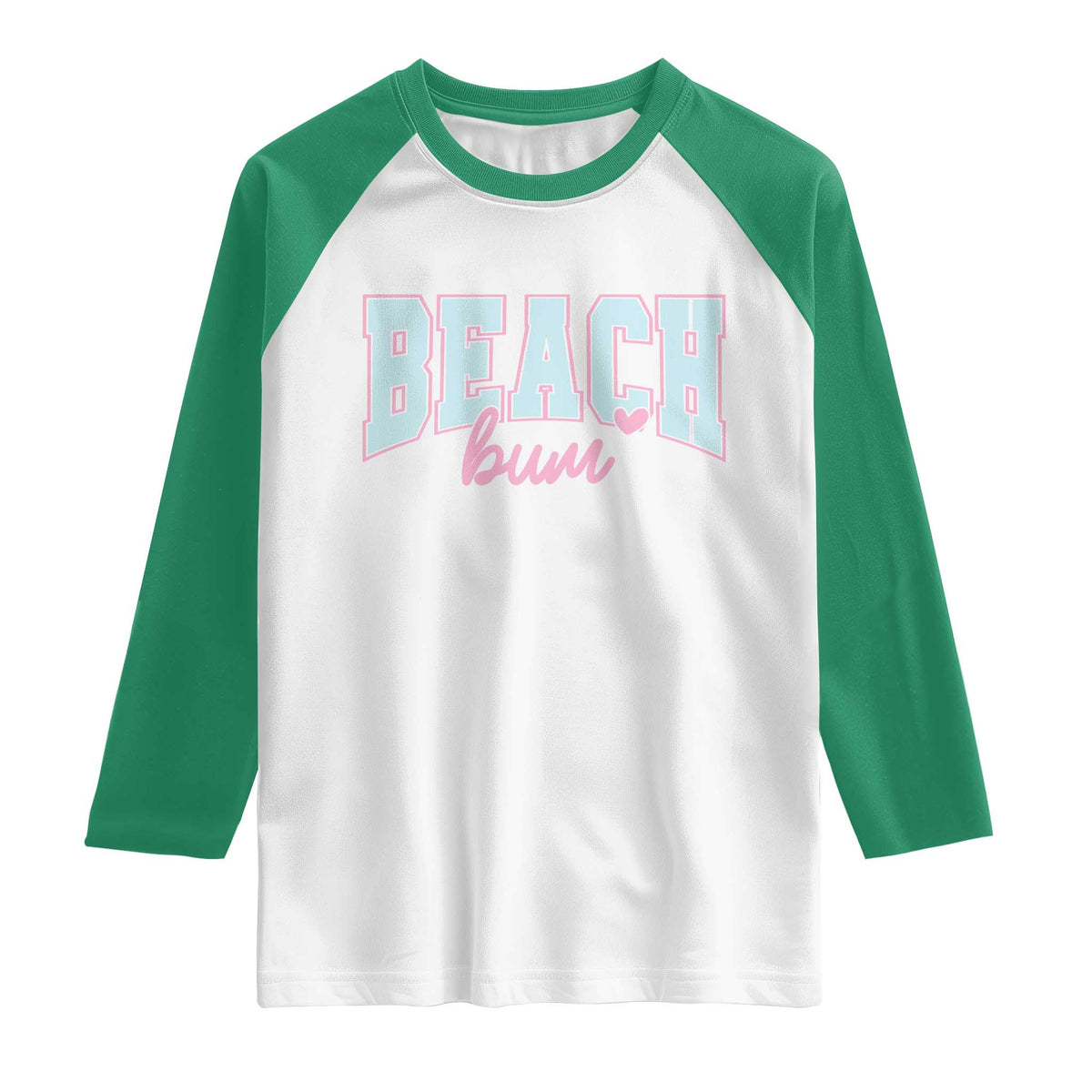 Beach Bum Raglan Shirt Summer Vacation Beach Lovers