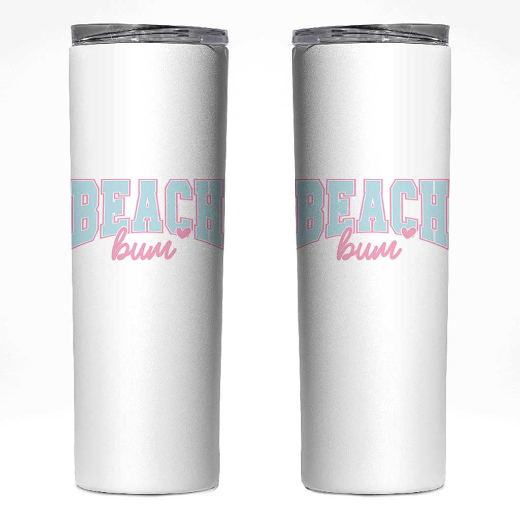Beach Bum Skinny Tumbler Summer Vacation Beach Lovers