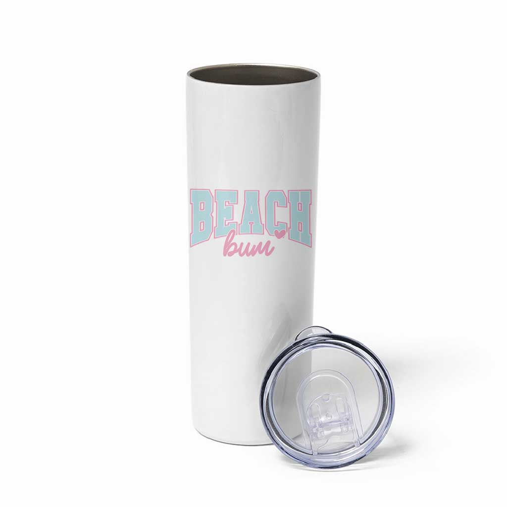 Beach Bum Skinny Tumbler Summer Vacation Beach Lovers