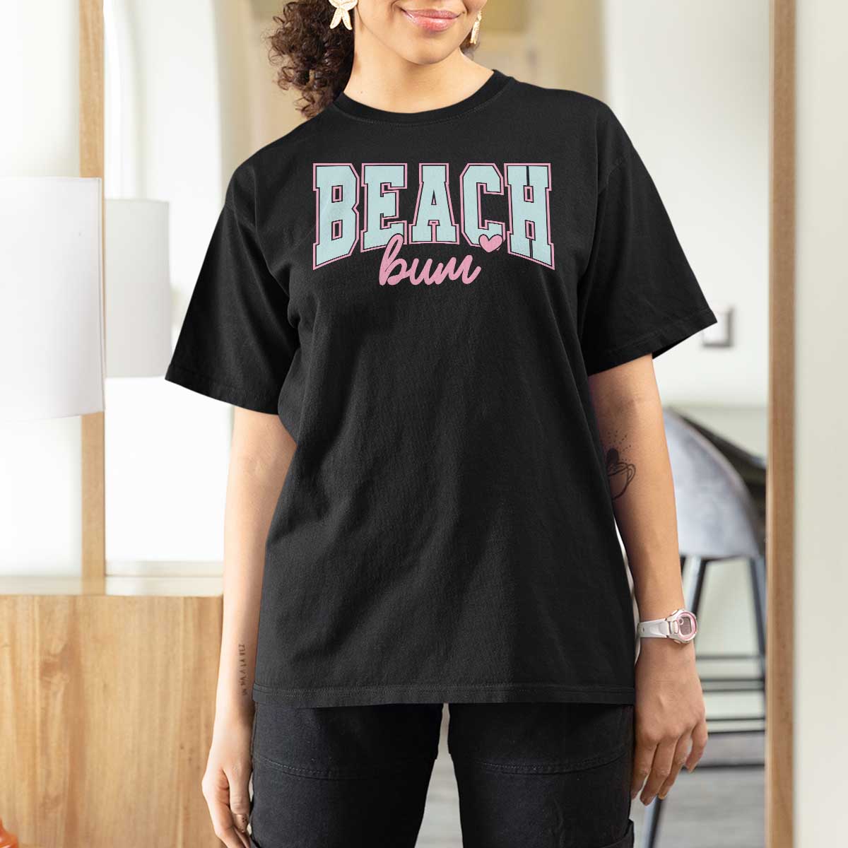 Beach Bum T Shirt For Women Summer Vacation Beach Lovers