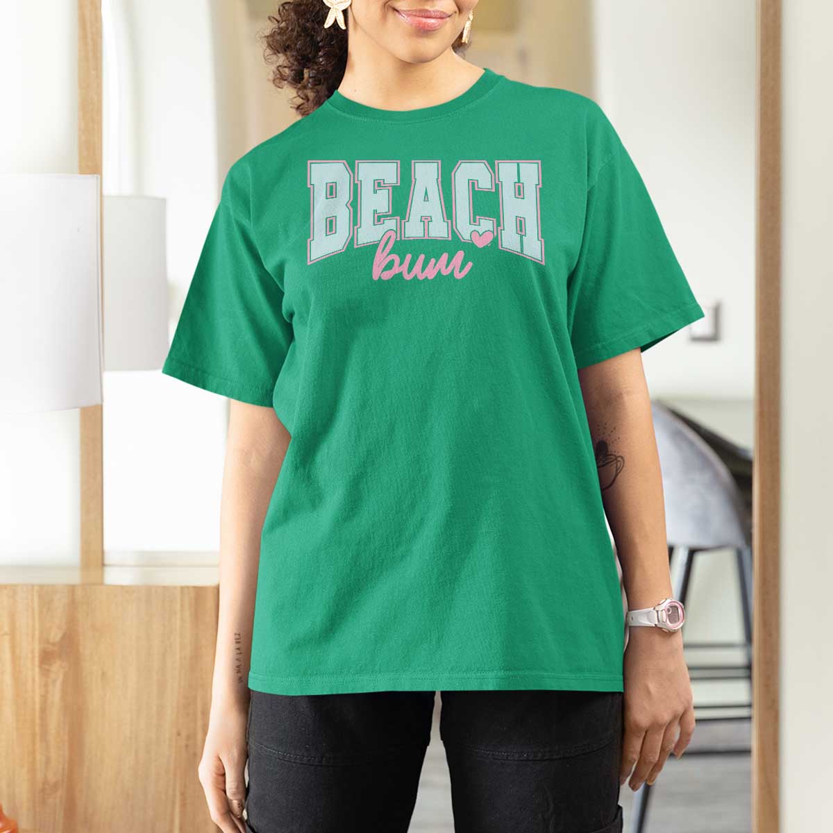 Beach Bum T Shirt For Women Summer Vacation Beach Lovers
