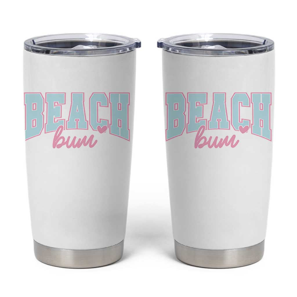 Beach Bum Tumbler Cup Summer Vacation Beach Lovers