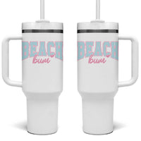 Beach Bum Tumbler With Handle Summer Vacation Beach Lovers
