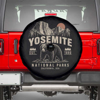 Vintage Yosemite National Park Spare Tire Cover Retro Bear Nature Wildlife Forest