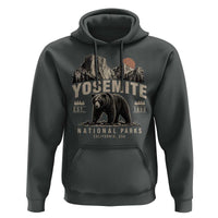 Vintage Yosemite National Park Hoodie Retro Bear Nature Wildlife Forest