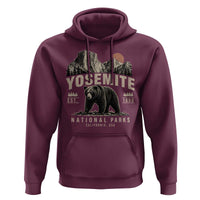 Vintage Yosemite National Park Hoodie Retro Bear Nature Wildlife Forest