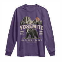 Vintage Yosemite National Park Long Sleeve Shirt Retro Bear Nature Wildlife Forest