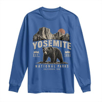 Vintage Yosemite National Park Long Sleeve Shirt Retro Bear Nature Wildlife Forest