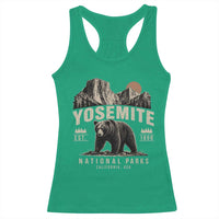 Vintage Yosemite National Park Racerback Tank Top Retro Bear Nature Wildlife Forest