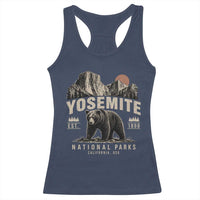 Vintage Yosemite National Park Racerback Tank Top Retro Bear Nature Wildlife Forest