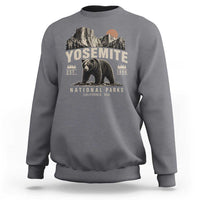 Vintage Yosemite National Park Sweatshirt Retro Bear Nature Wildlife Forest