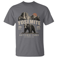Vintage Yosemite National Park T Shirt Retro Bear Nature Wildlife Forest