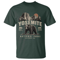 Vintage Yosemite National Park T Shirt Retro Bear Nature Wildlife Forest