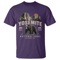 Vintage Yosemite National Park T Shirt Retro Bear Nature Wildlife Forest