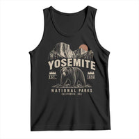 Vintage Yosemite National Park Tank Top Retro Bear Nature Wildlife Forest