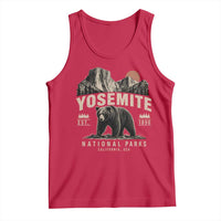 Vintage Yosemite National Park Tank Top Retro Bear Nature Wildlife Forest