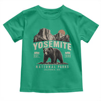 Vintage Yosemite National Park Toddler T Shirt Retro Bear Nature Wildlife Forest