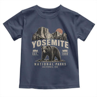 Vintage Yosemite National Park Toddler T Shirt Retro Bear Nature Wildlife Forest