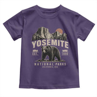 Vintage Yosemite National Park Toddler T Shirt Retro Bear Nature Wildlife Forest