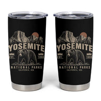Vintage Yosemite National Park Tumbler Cup Retro Bear Nature Wildlife Forest