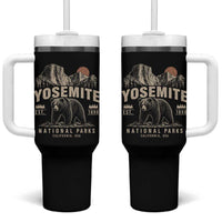 Vintage Yosemite National Park Tumbler With Handle Retro Bear Nature Wildlife Forest