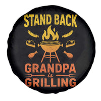 Grandpa Is Grilling Spare Tire Cover Funny Fathers Day BBQ