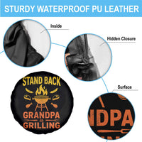 Grandpa Is Grilling Spare Tire Cover Funny Fathers Day BBQ
