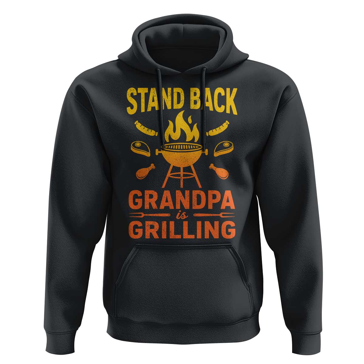 Grandpa Is Grilling Hoodie Funny Fathers Day BBQ