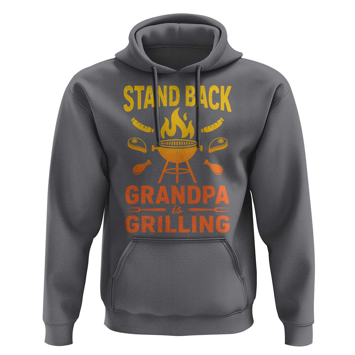 Grandpa Is Grilling Hoodie Funny Fathers Day BBQ