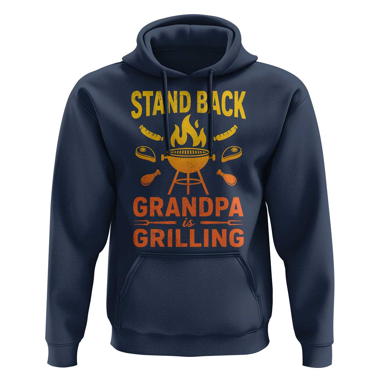 Grandpa Is Grilling Hoodie Funny Fathers Day BBQ