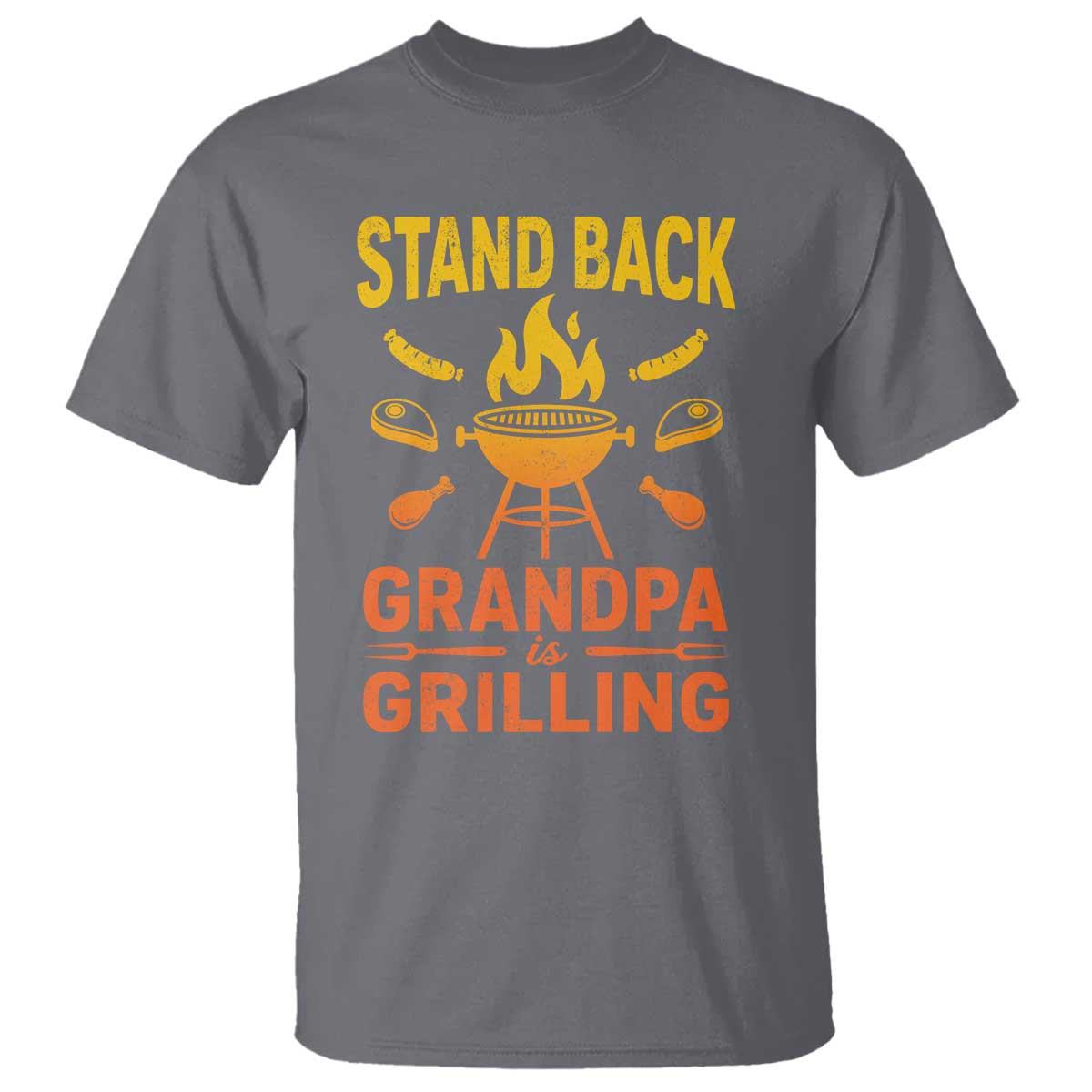 Grandpa Is Grilling T Shirt Funny Fathers Day BBQ