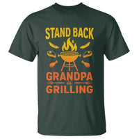 Grandpa Is Grilling T Shirt Funny Fathers Day BBQ