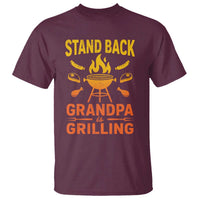 Grandpa Is Grilling T Shirt Funny Fathers Day BBQ