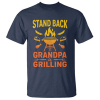 Grandpa Is Grilling T Shirt Funny Fathers Day BBQ