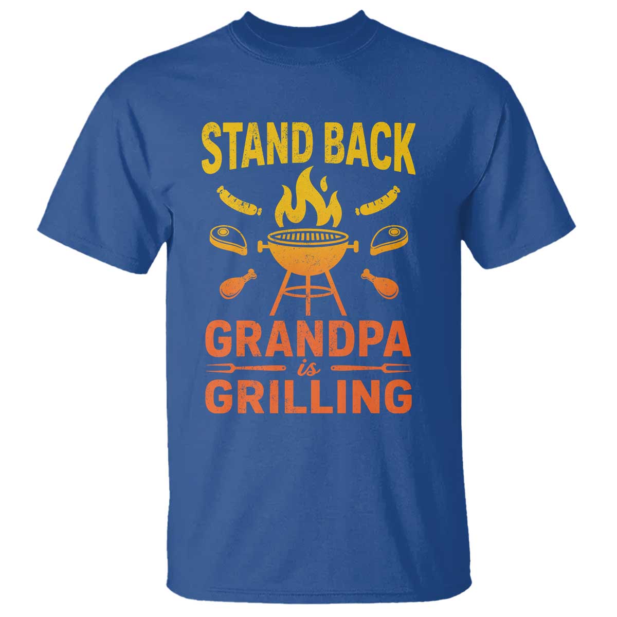 Grandpa Is Grilling T Shirt Funny Fathers Day BBQ