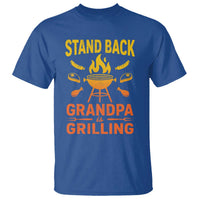 Grandpa Is Grilling T Shirt Funny Fathers Day BBQ