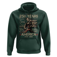 Abraham Lincoln Playing Guitar 250th Anniversary Hoodie 250 Years 1776 2026 4th July USA Flag We The People