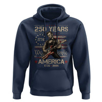 Abraham Lincoln Playing Guitar 250th Anniversary Hoodie 250 Years 1776 2026 4th July USA Flag We The People