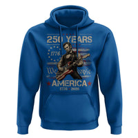 Abraham Lincoln Playing Guitar 250th Anniversary Hoodie 250 Years 1776 2026 4th July USA Flag We The People